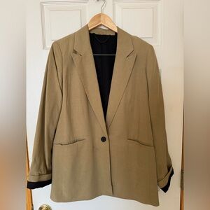 All Saints tan oversized Blazer